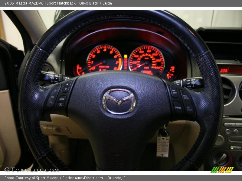 Onyx Black / Beige 2005 Mazda MAZDA6 i Sport Hatchback