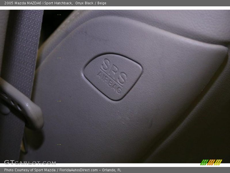Onyx Black / Beige 2005 Mazda MAZDA6 i Sport Hatchback