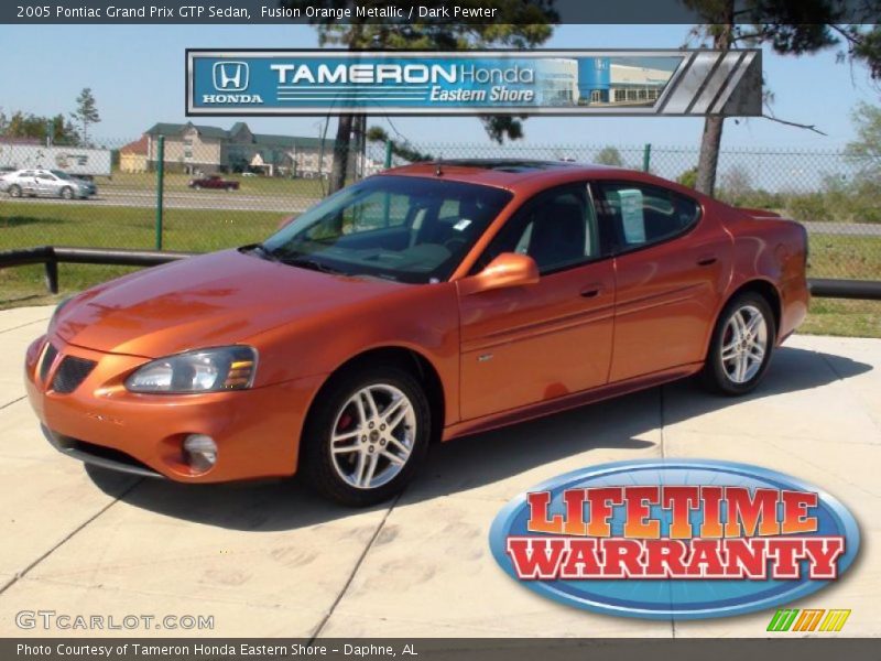 Fusion Orange Metallic / Dark Pewter 2005 Pontiac Grand Prix GTP Sedan