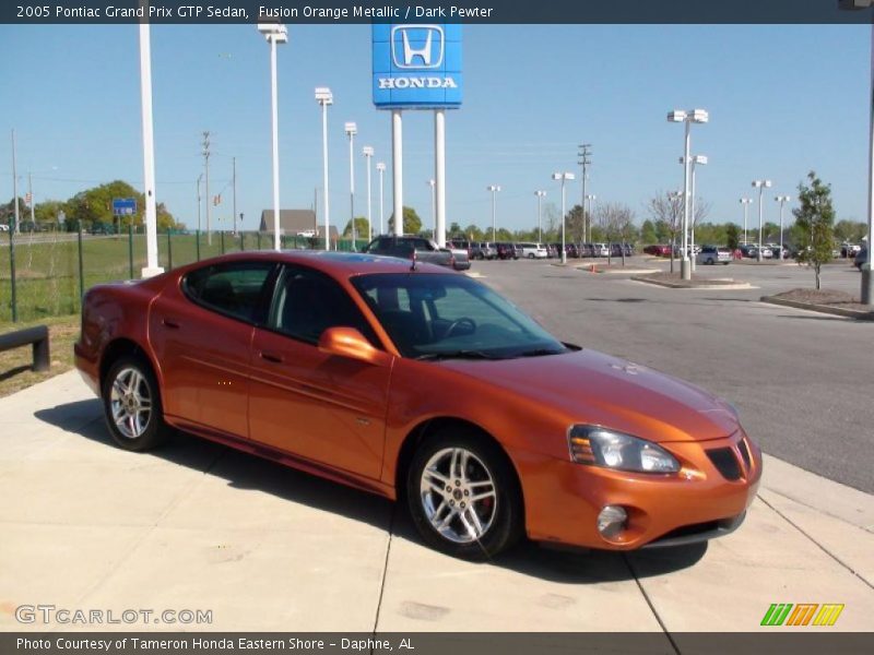 Fusion Orange Metallic / Dark Pewter 2005 Pontiac Grand Prix GTP Sedan