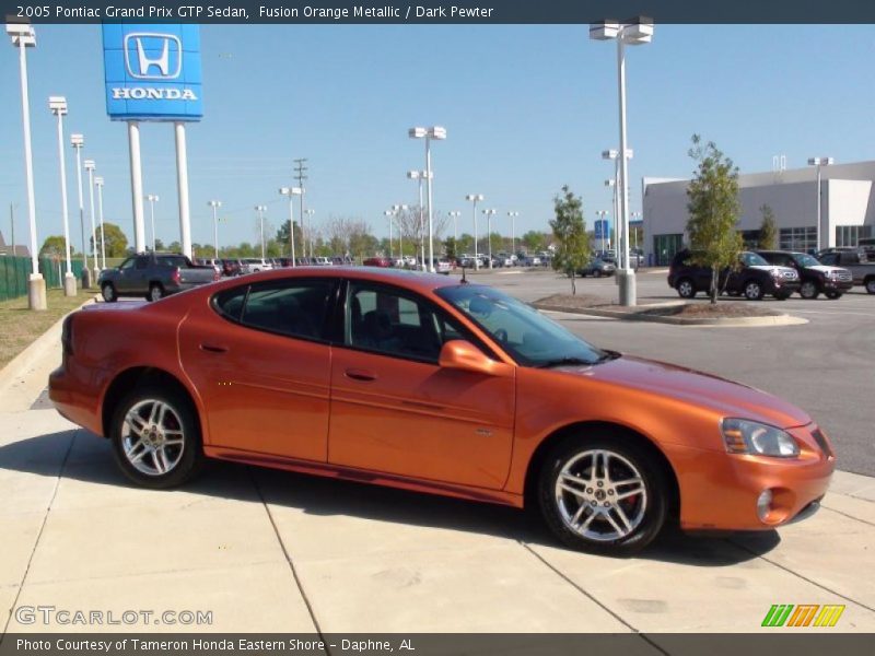 Fusion Orange Metallic / Dark Pewter 2005 Pontiac Grand Prix GTP Sedan