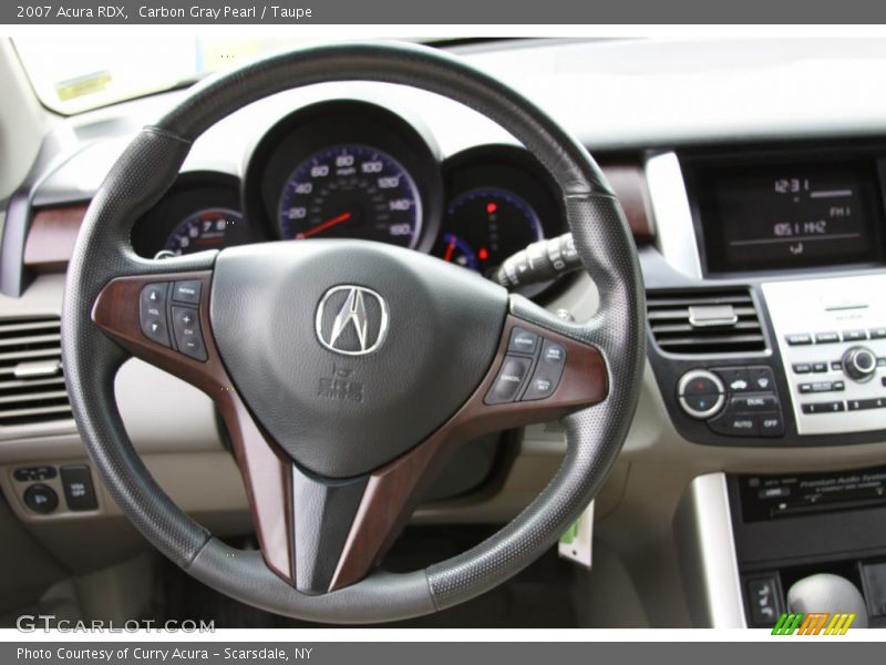 Carbon Gray Pearl / Taupe 2007 Acura RDX