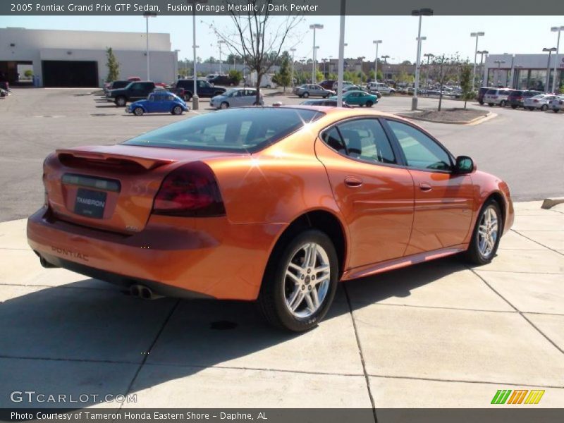 Fusion Orange Metallic / Dark Pewter 2005 Pontiac Grand Prix GTP Sedan