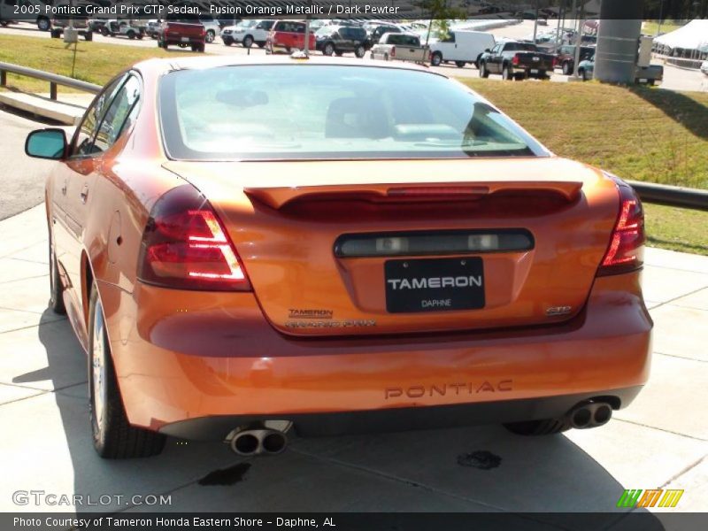 Fusion Orange Metallic / Dark Pewter 2005 Pontiac Grand Prix GTP Sedan
