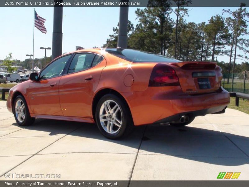 Fusion Orange Metallic / Dark Pewter 2005 Pontiac Grand Prix GTP Sedan