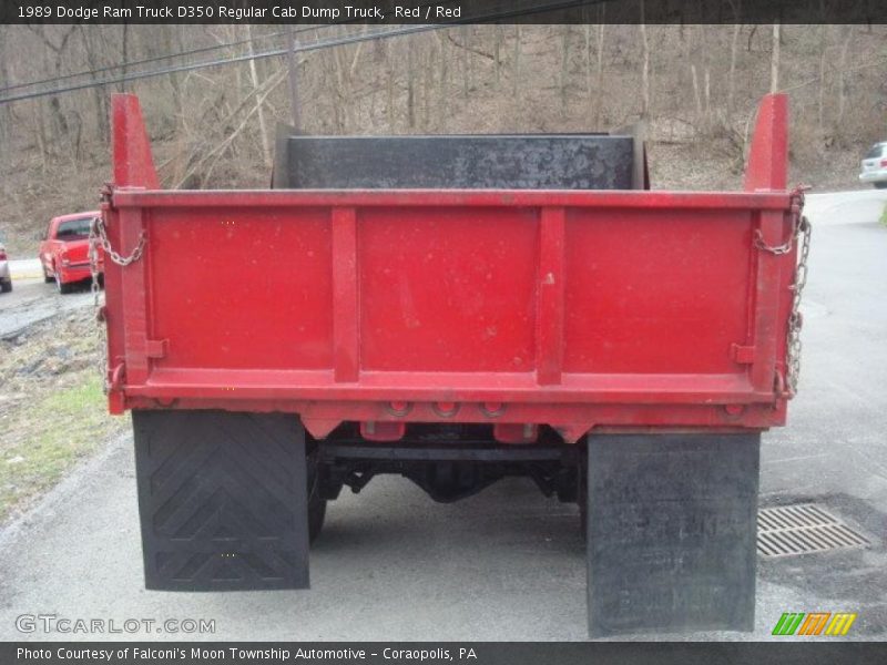 Red / Red 1989 Dodge Ram Truck D350 Regular Cab Dump Truck