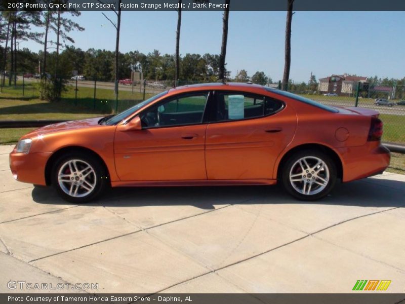 Fusion Orange Metallic / Dark Pewter 2005 Pontiac Grand Prix GTP Sedan