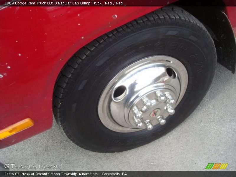 Red / Red 1989 Dodge Ram Truck D350 Regular Cab Dump Truck