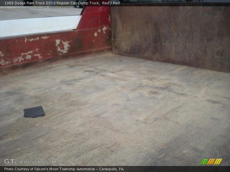 Red / Red 1989 Dodge Ram Truck D350 Regular Cab Dump Truck