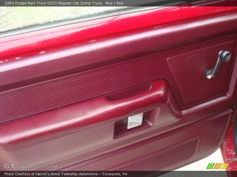 Red / Red 1989 Dodge Ram Truck D350 Regular Cab Dump Truck