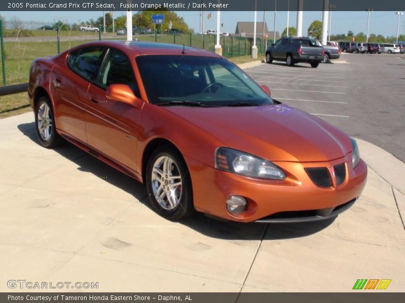 Fusion Orange Metallic / Dark Pewter 2005 Pontiac Grand Prix GTP Sedan