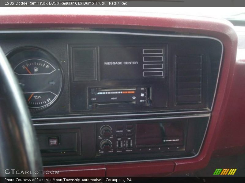 Red / Red 1989 Dodge Ram Truck D350 Regular Cab Dump Truck