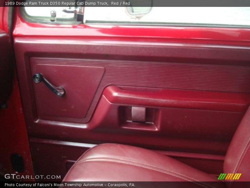 Red / Red 1989 Dodge Ram Truck D350 Regular Cab Dump Truck