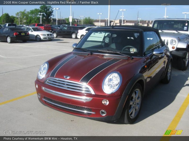 Nightfire Red Metallic / Panther Black 2008 Mini Cooper Convertible