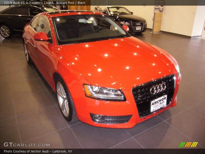 Brilliant Red / Black 2009 Audi A5 3.2 quattro Coupe
