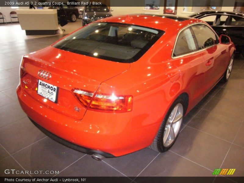 Brilliant Red / Black 2009 Audi A5 3.2 quattro Coupe