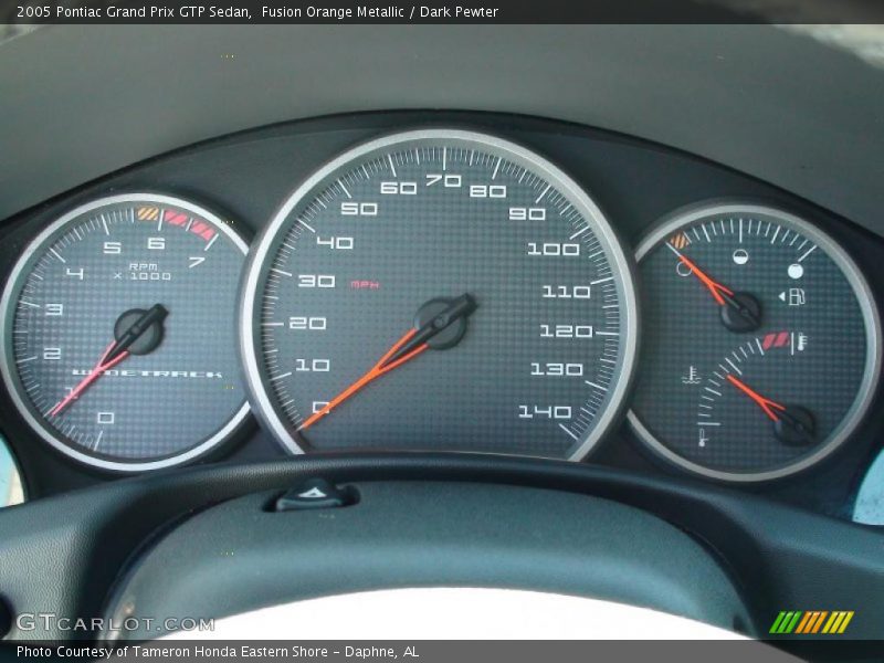 Fusion Orange Metallic / Dark Pewter 2005 Pontiac Grand Prix GTP Sedan