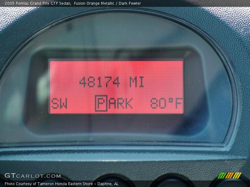 Fusion Orange Metallic / Dark Pewter 2005 Pontiac Grand Prix GTP Sedan