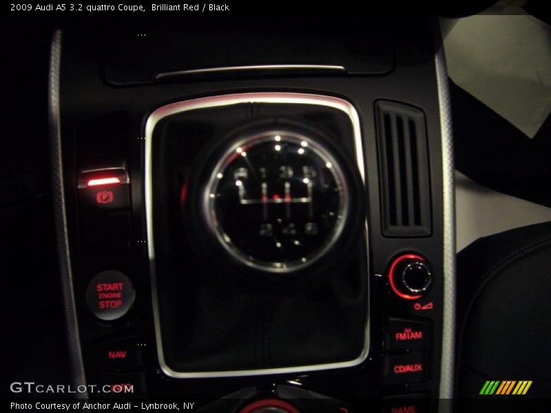 Brilliant Red / Black 2009 Audi A5 3.2 quattro Coupe