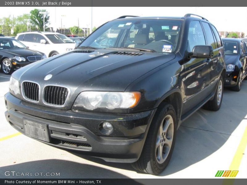 Jet Black / Beige 2003 BMW X5 3.0i