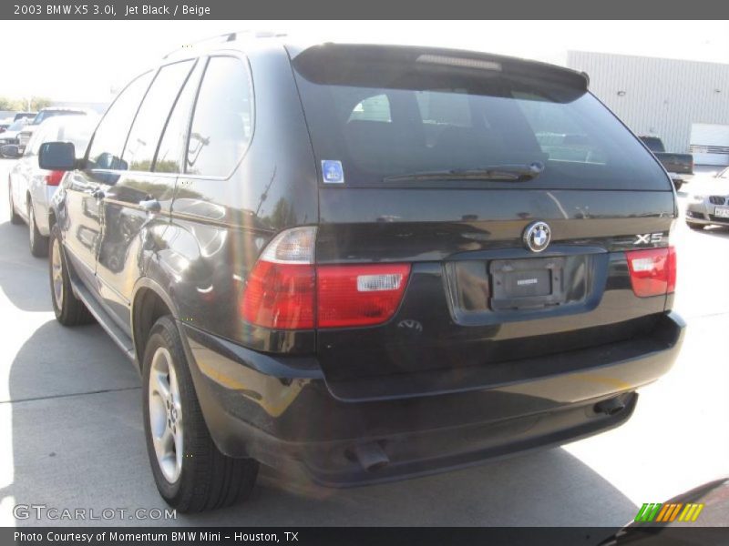 Jet Black / Beige 2003 BMW X5 3.0i