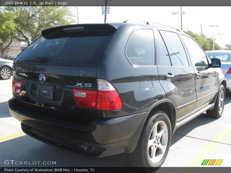 Jet Black / Beige 2003 BMW X5 3.0i