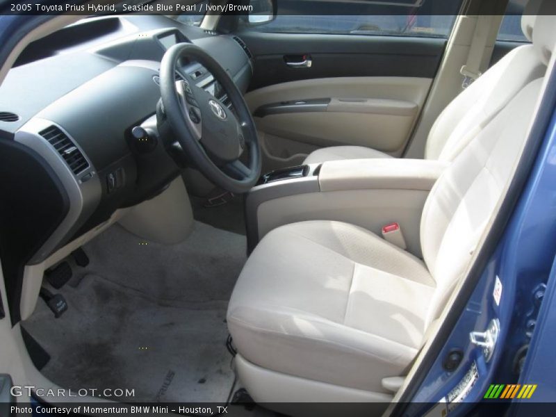 Seaside Blue Pearl / Ivory/Brown 2005 Toyota Prius Hybrid