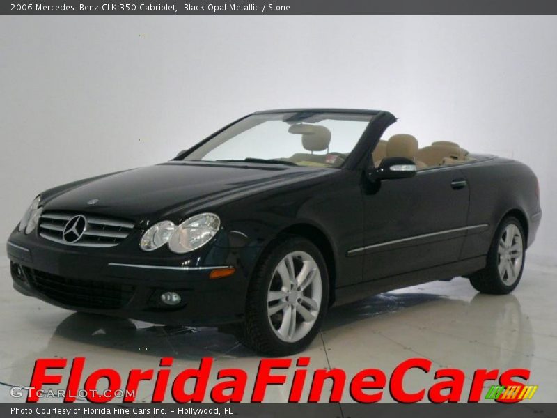 Black Opal Metallic / Stone 2006 Mercedes-Benz CLK 350 Cabriolet