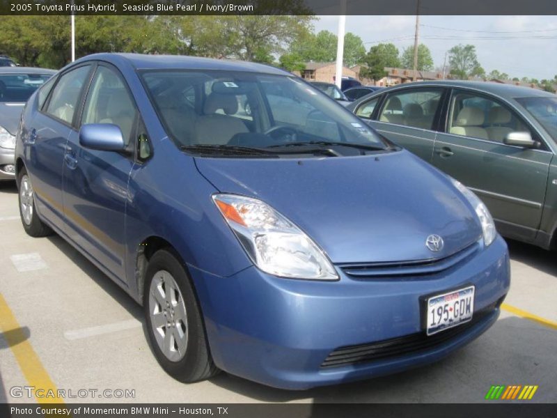 Seaside Blue Pearl / Ivory/Brown 2005 Toyota Prius Hybrid