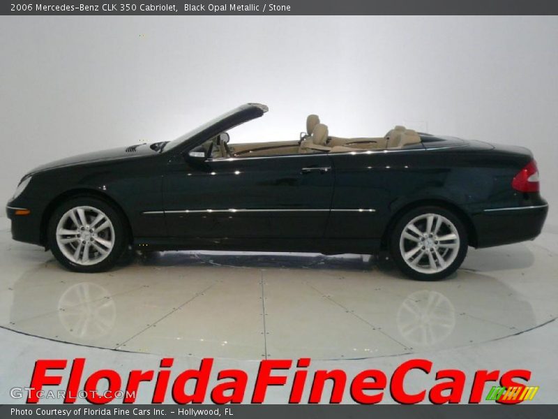 Black Opal Metallic / Stone 2006 Mercedes-Benz CLK 350 Cabriolet