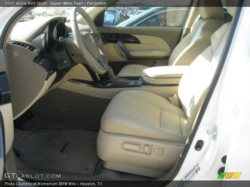 Aspen White Pearl / Parchment 2007 Acura MDX Sport