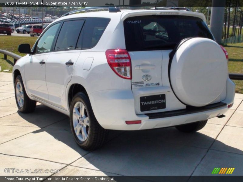 Super White / Ash Gray 2009 Toyota RAV4 I4