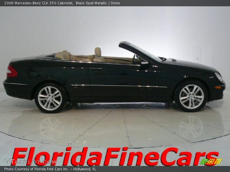 Black Opal Metallic / Stone 2006 Mercedes-Benz CLK 350 Cabriolet