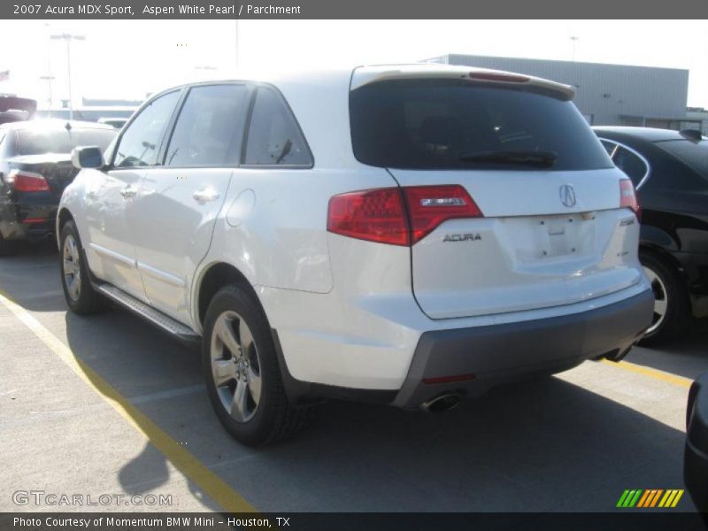 Aspen White Pearl / Parchment 2007 Acura MDX Sport