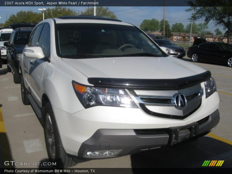 Aspen White Pearl / Parchment 2007 Acura MDX Sport