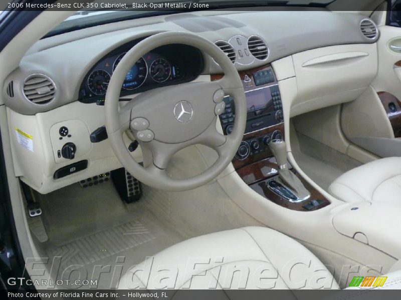 Black Opal Metallic / Stone 2006 Mercedes-Benz CLK 350 Cabriolet