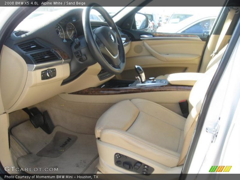 Alpine White / Sand Beige 2008 BMW X5 4.8i