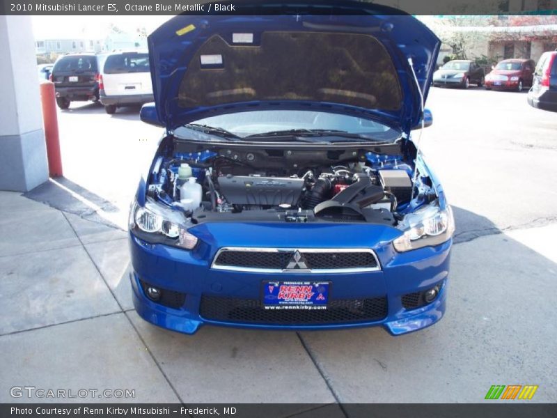 Octane Blue Metallic / Black 2010 Mitsubishi Lancer ES