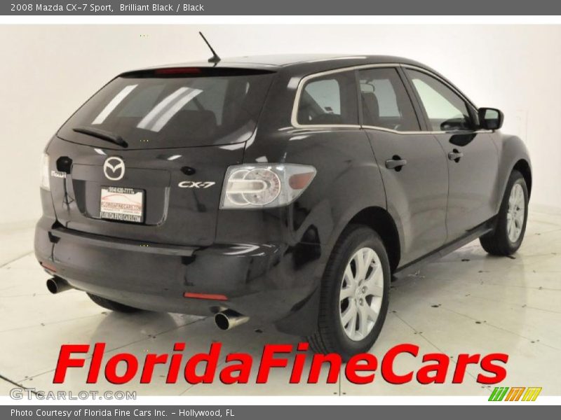 Brilliant Black / Black 2008 Mazda CX-7 Sport