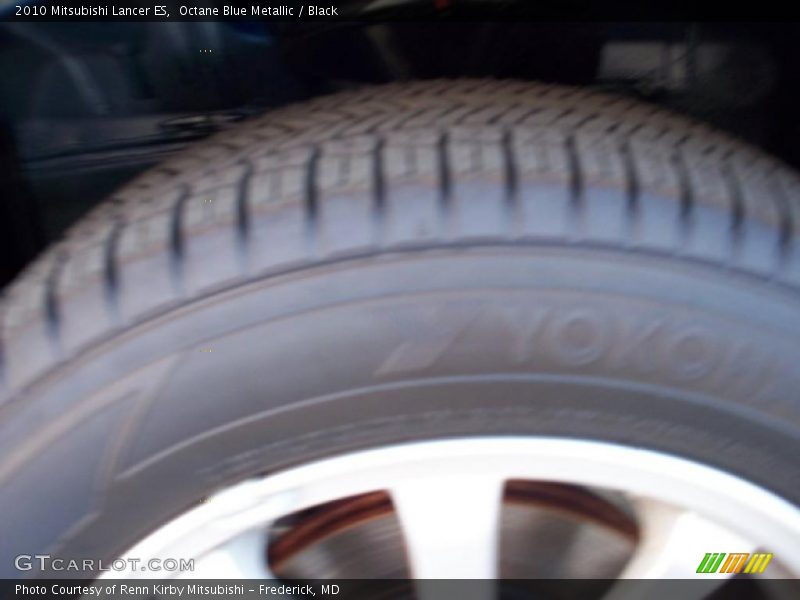 Octane Blue Metallic / Black 2010 Mitsubishi Lancer ES