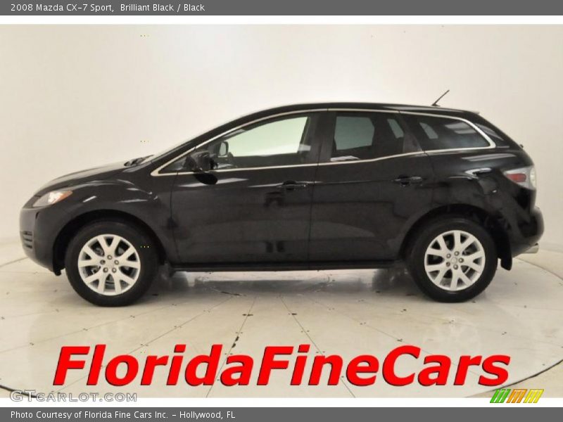 Brilliant Black / Black 2008 Mazda CX-7 Sport