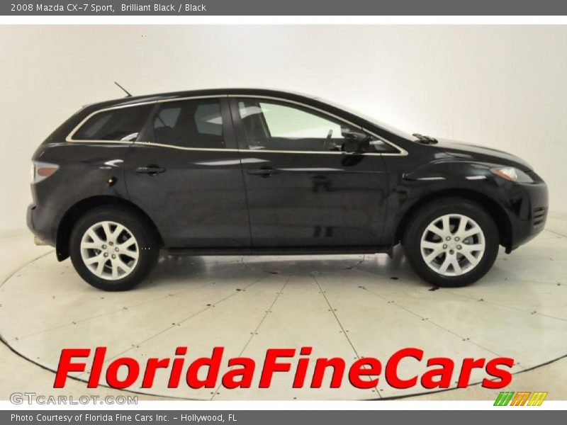 Brilliant Black / Black 2008 Mazda CX-7 Sport