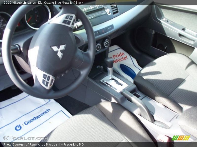 Octane Blue Metallic / Black 2010 Mitsubishi Lancer ES