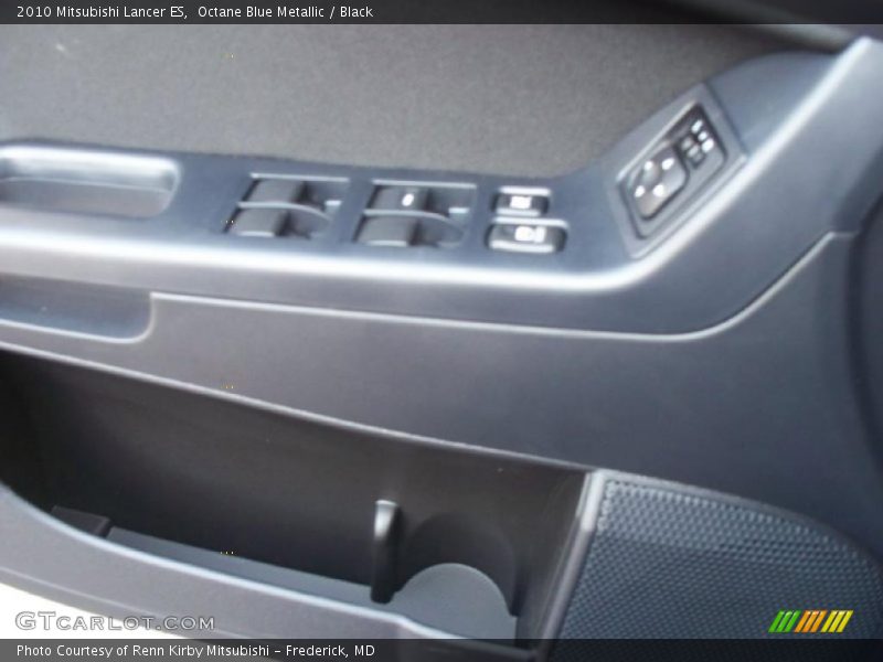 Octane Blue Metallic / Black 2010 Mitsubishi Lancer ES