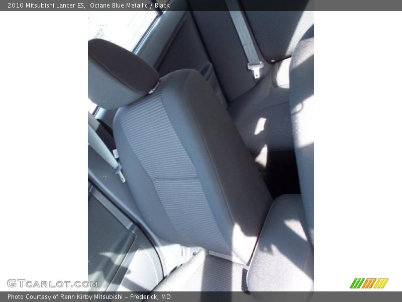 Octane Blue Metallic / Black 2010 Mitsubishi Lancer ES