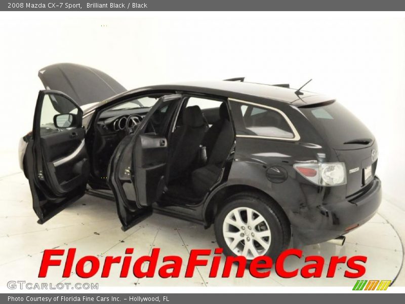 Brilliant Black / Black 2008 Mazda CX-7 Sport