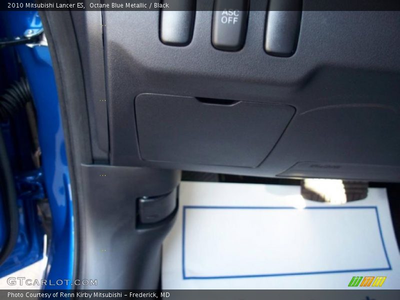 Octane Blue Metallic / Black 2010 Mitsubishi Lancer ES
