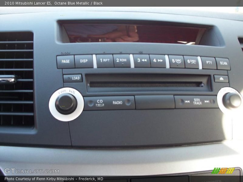 Octane Blue Metallic / Black 2010 Mitsubishi Lancer ES