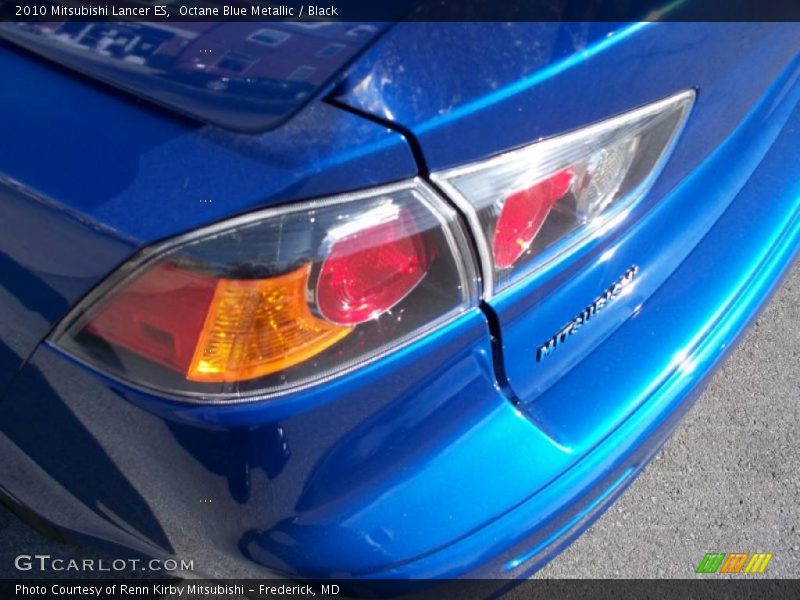 Octane Blue Metallic / Black 2010 Mitsubishi Lancer ES
