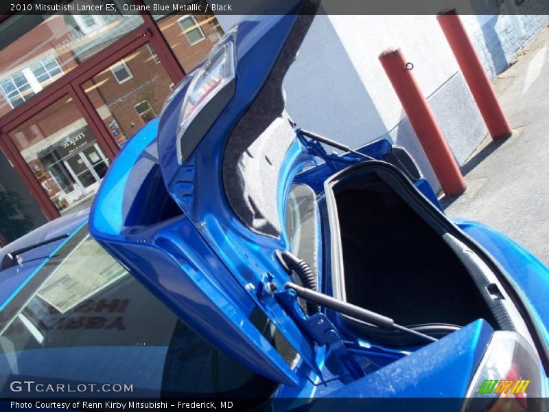 Octane Blue Metallic / Black 2010 Mitsubishi Lancer ES